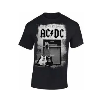 Pánská móda Merch AC/DC: Tričko In Rock We Trust M 2019