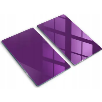 Obraz Dekorativní Krycí Desky Tvrzené Sklo Na Krájení 2x30x52 cm Fialová Barva