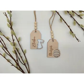Velikonoční dekorace Velikonoční jmenovka se jménem na přání - D-decor