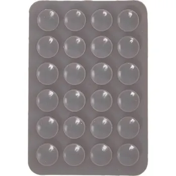 Silikonový držák na telefon s přísavkami - šedý