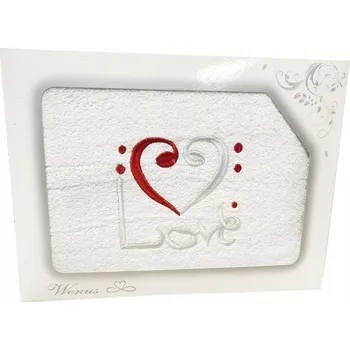 Ručník Ručník S VÝŠIVKOU LOVE, froté, 70x140 cm