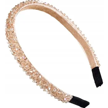 Čelenka Zlatá čelenka s krystalky pro elegantní dívku