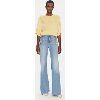 Dámská halenka ViCOLO Halenka TD0013 Žlutá Relaxed Fit S