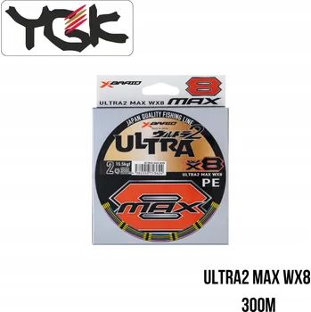 Pletená vlasec YGK X-BRAID ULTRA2 MAX WX8 #0.8/0.148 mm/15lb/6.8 kg (300 m)