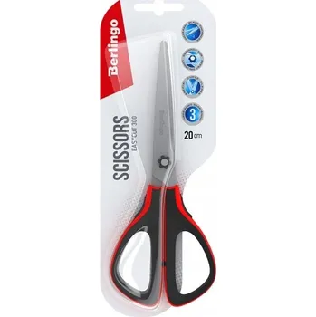 Kancelářské nůžky Berlingo lehké nůžky do kanceláře školy 20 cm