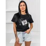 Černé dámské tričko s aplikacií Bolf 97T2110 - M/L