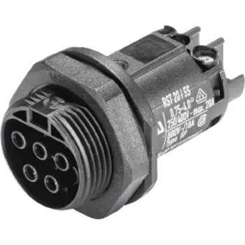 Elektrický konektor WIELAND Zásuvka 96.051.5053.1 vestavná 5pól M25 černá 96.051.5053.1