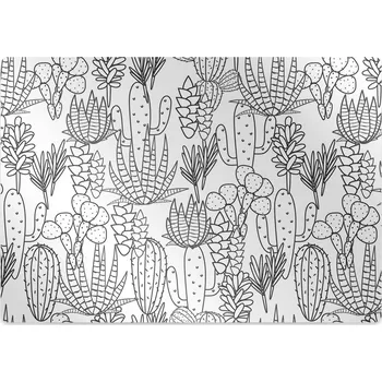 Podložka pod nábytek Podložka pod kolečkovou židli kaktusy