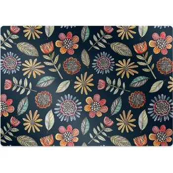 Podložka pod nábytek Podložka pod kolečkovou židli barevné květiny