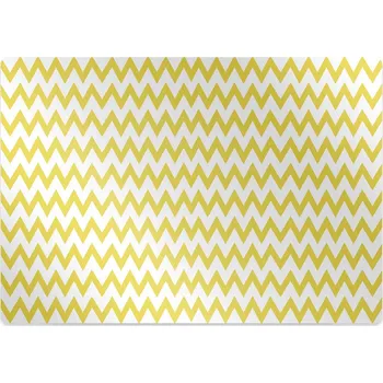 Podložka pod nábytek Podložka pod kancelářskou židli žlutá kličkování