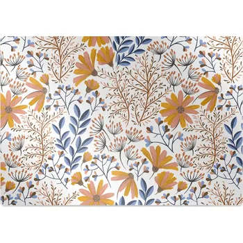 Podložka pod nábytek Podložka pod kolečkovou židli malované květiny