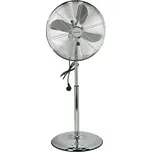 Voltomat COOL Ventilátor stojanový Retro, 60 W, ø 40 × 125 cm, stříbrný FS40-14BUCHROME