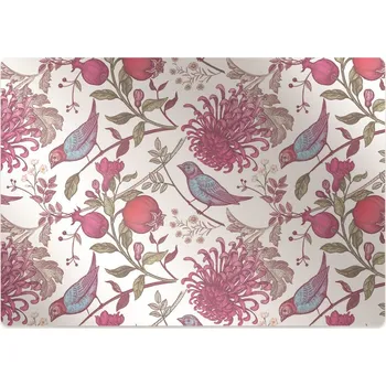 Podložka pod nábytek Ochranná podložka pod židli Ptáci a květiny