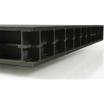 Plexisklo Konstrukční desky Polystone G CubX s UV černá, RAL9004, Černá (RAL9004), 57 mm, 1500 x 2000 mm