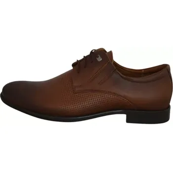 Pánské polobotky Obuv pánská společenská DEPLUS 363-882 hnědá (Pánská společenská obuv)