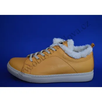 Dámské tenisky Obuv tenisková kožená SAFE STEP 12532 žlutá (Obuv tenisková kožená )