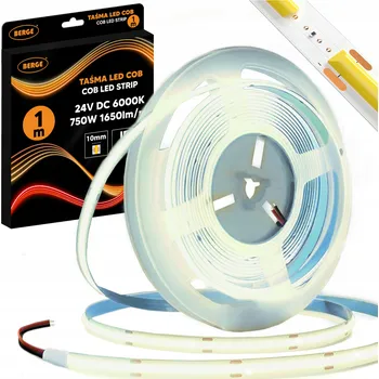 LED páska BERGE LED pásek COB Neon 24V - 528D - 15W/m - IP20 - 1650lm - 1m - studená barva