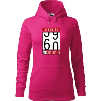 Pánská mikina Dámská mikina Věkometr 60 Velikost (žena): M, Vyberte barvu: Purpurová