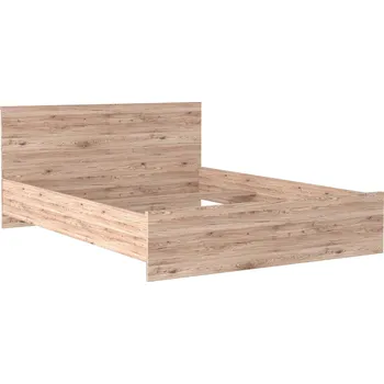 Postel Postel 160x200 cm s roštem SILVAN barva dub san remo light