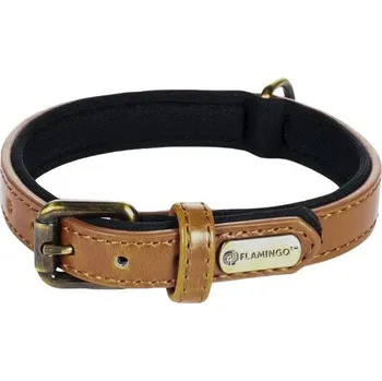 Obojek pro psa Kožený obojek pro psy Laybo Cognac - M: 36-44cm