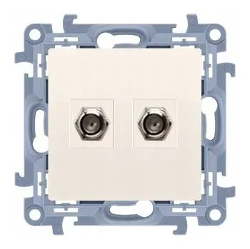 Elektrická zásuvka Anténní zásuvka nástěnná Kontakt-simon béžová