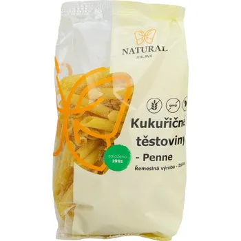 Příloha Kukuřičné těstoviny PENNE (trubka velká) bez lepku - Natural 250g
