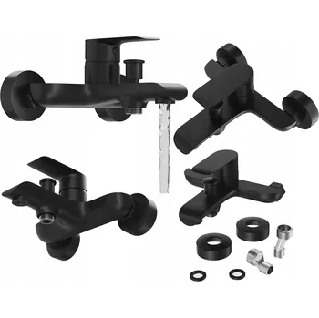 Vodovodní baterie Jednopáková nástěnná vanová a sprchová baterie Granitan Vito stříbrná