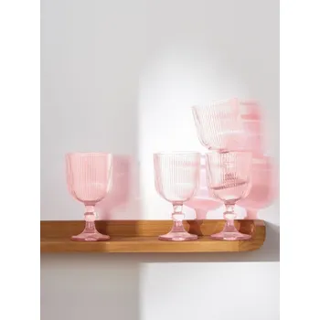 Sklenice Sinsay - Sada 4 ks sklenic - růžová - 424AO-39X - 424AO-39X-ONE