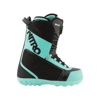 Boty na snowboard Nitro snowboards snb Boty Fader TLS black/mint teal | Černá | Velikost 5,5 US