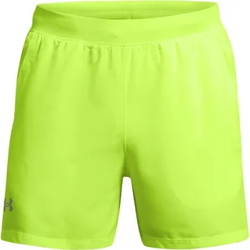 Pánské kraťasy Pánské sportovní kraťasy Under Armour LAUNCH 5IN SHORTS žluté 1382617-731 - L | UK 8 | US 10,5