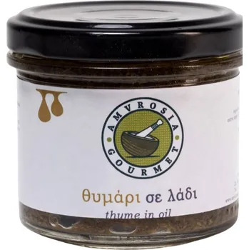 Koření Simply Greek | Tymián v olivovém oleji fantastický způsob, jak mít v kuchyni vždy čerstvé bylinky - 100 g