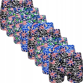 Boxerky Pánské boxerky Kasawi bambusové vlákno, vícebarevné, velikost XL, 8 ks