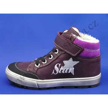 Dívčí zimní obuv Obuv zimní dětská JONAP J028 vínová (Dětská zimní obuv)