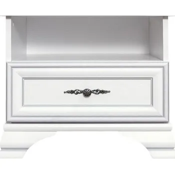 Postel Noční stolek, alpská bílá, KENTAK KOM1S