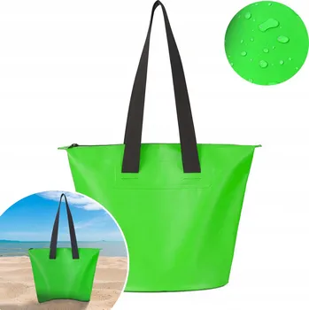 Vodotěsná plážová taška z PVC s popruhem přes rameno 11L - zelená POSTURAL