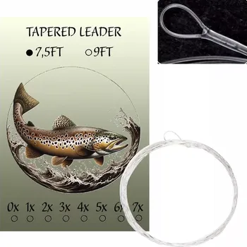 Muškařský ujímaný návazec LAMAfly Welded Loop 230cm