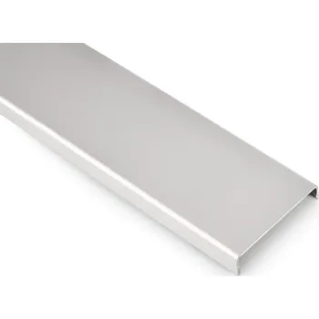 Stavební profil Vrchní krycí profil EXCLUSIVE - Elox Silver silver, délka 4,5 m