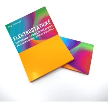 Lepicí páska Poznámkové bločky elektrostatické Symbionotes 190x100 mm oranžové