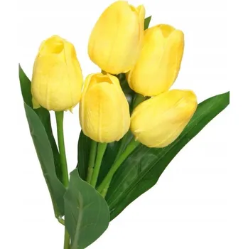 umělá květina TULIPÁNY KYTICE TULIPÁNŮ GUMOVÉ SILIKONOVÉ JAKO ŽIVÉ