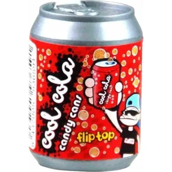 Bonbon MINI plechovka s bonbony COOL COLA 10 g - ovocný drops - 1 ks (container candy / cola candy)