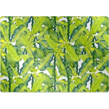 Podložka pod nábytek Podložka pod kolečkovou židli akvarel listy