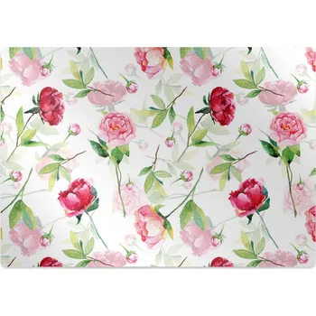 Podložka pod nábytek Podložka pod kolečkovou židli červené květy