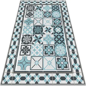 Koberec Vinylový koberec Geometrie trikolóra