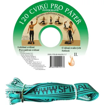 CD 120 cviků pro páteř + elastické lano SM systém (originál Mudr. Smíšek)