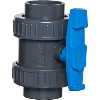 PVC Kulový ventil, 2x lepený spoj, 90 mm