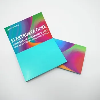 Projektor Poznámkové bločky elektrostatické Symbionotes 70x100 mm tyrkysové