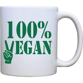 Keramický hrnek s potiskem 100% vegan Objem a motiv: 300 ml černý lem
