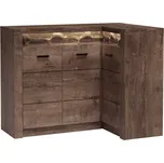 Rohová komoda, jasan tmavý, INFINITY I-15