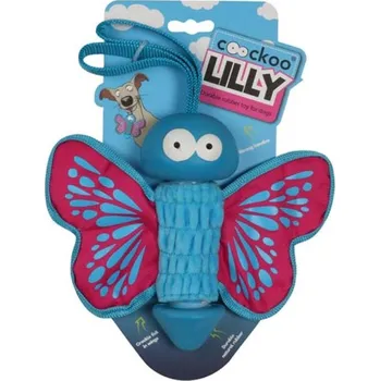 Hračka pro psa Ebi COOCKOO LILLY gumová hračka pro psy 27x20x7,5cm růžový motýl