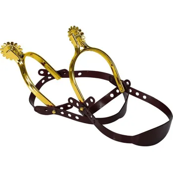 Žertovný předmět Ptákoviny CB Zlaté kovbojské ostruhy - 2 ks